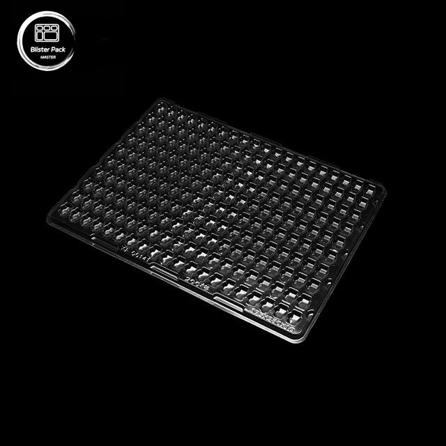 PET 200-grid vacuümbak voor kleine elektronische componenten, antistatische gepersonaliseerde verpakking