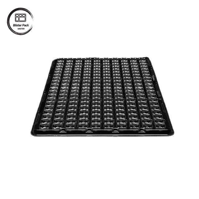 PET 200-grid vacuümbak voor kleine elektronische componenten, antistatische gepersonaliseerde verpakking