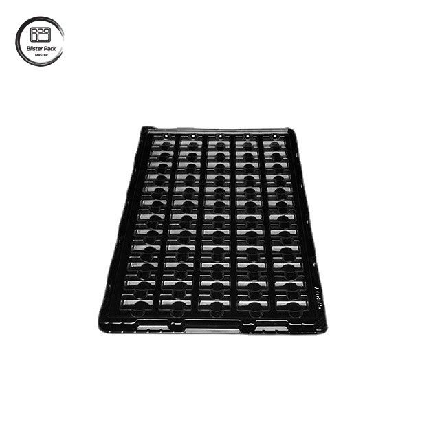 Vacuümvormige transparante antistatische plastic bak, 60-grid verpakking voor kleine elektronische producten