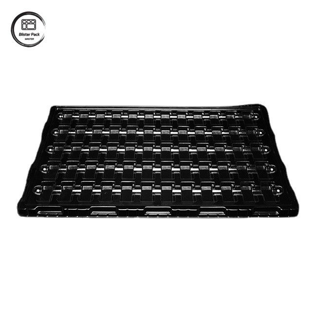 Vacuümvormige transparante antistatische plastic bak, 60-grid verpakking voor kleine elektronische producten