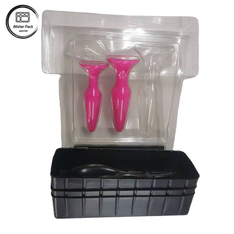 Eco-vriendelijke PS PET Clamshell Blister Box voor volwassenenproducten, Aldult speelgoedopslag en verpakking