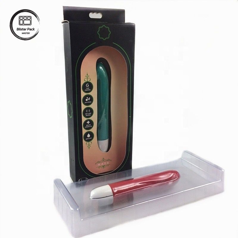 Doorzichtige wegwerp vibrator voor volwassenen Verpakking, plastic invoegbak voor volwassenenproducten