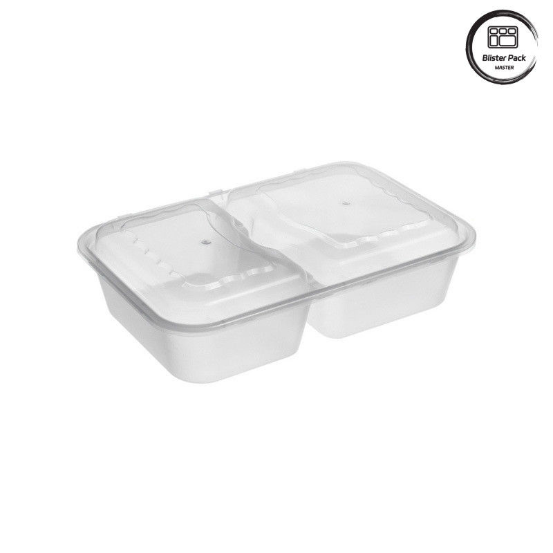 1-4 Compartimenten Wegwerp zwarte lunchbox Microwave Safe lekbestendig ontwerp voor voedselverpakkingen